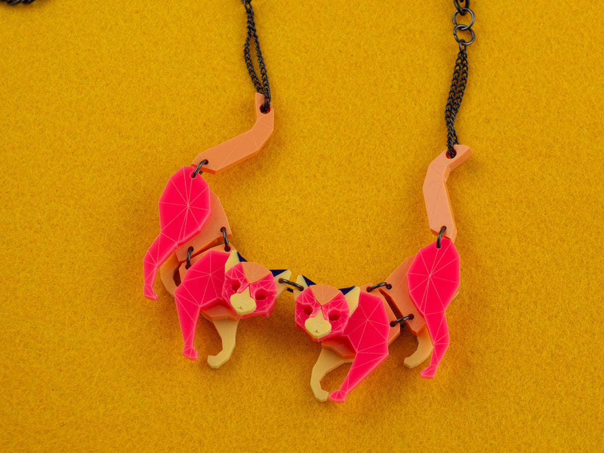 Black Cat Necklace - Comet