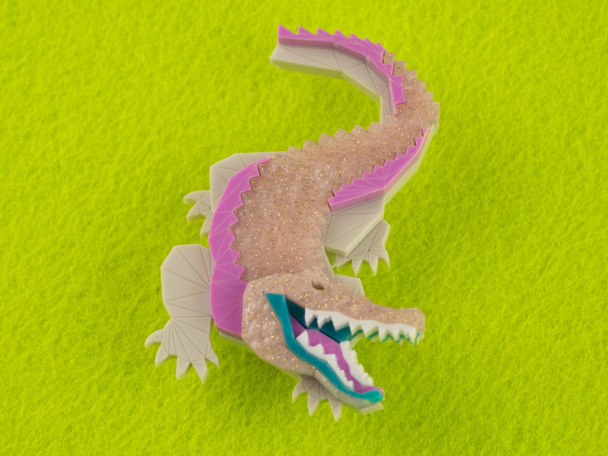 Crocodile Brooch - Miami Sound Machine