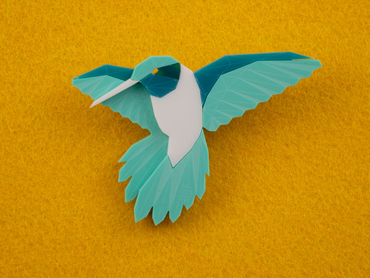 Hummingbird Brooch - Marina
