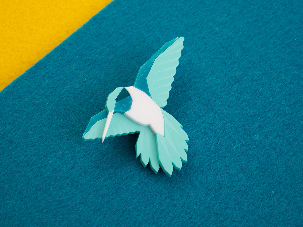 Hummingbird Brooch - Marina