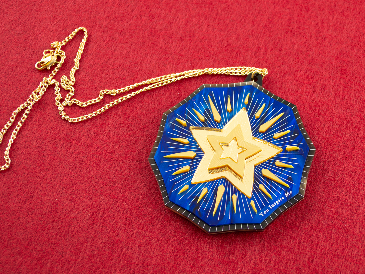 ‘You Inspire Me’ Pendant - Midnight Blue