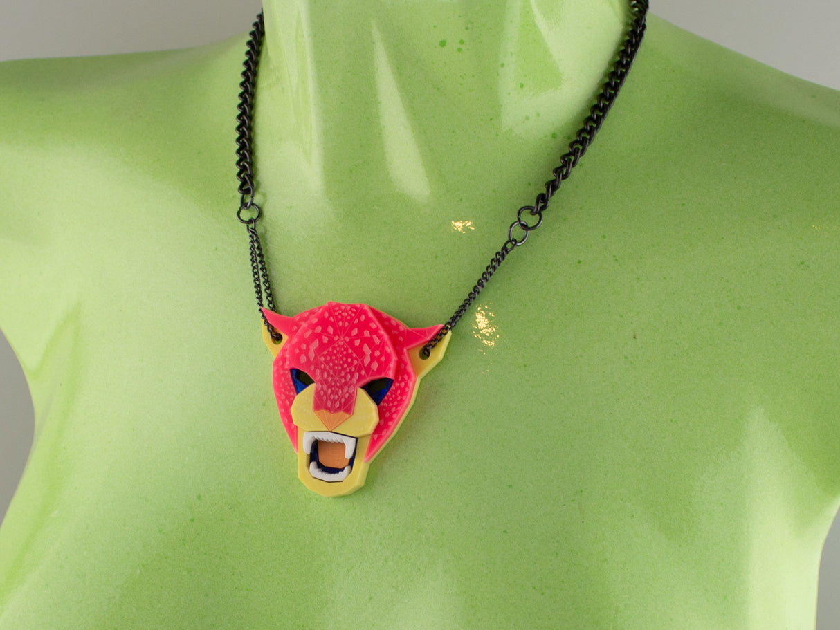 Jaguar Head Necklace - Comet
