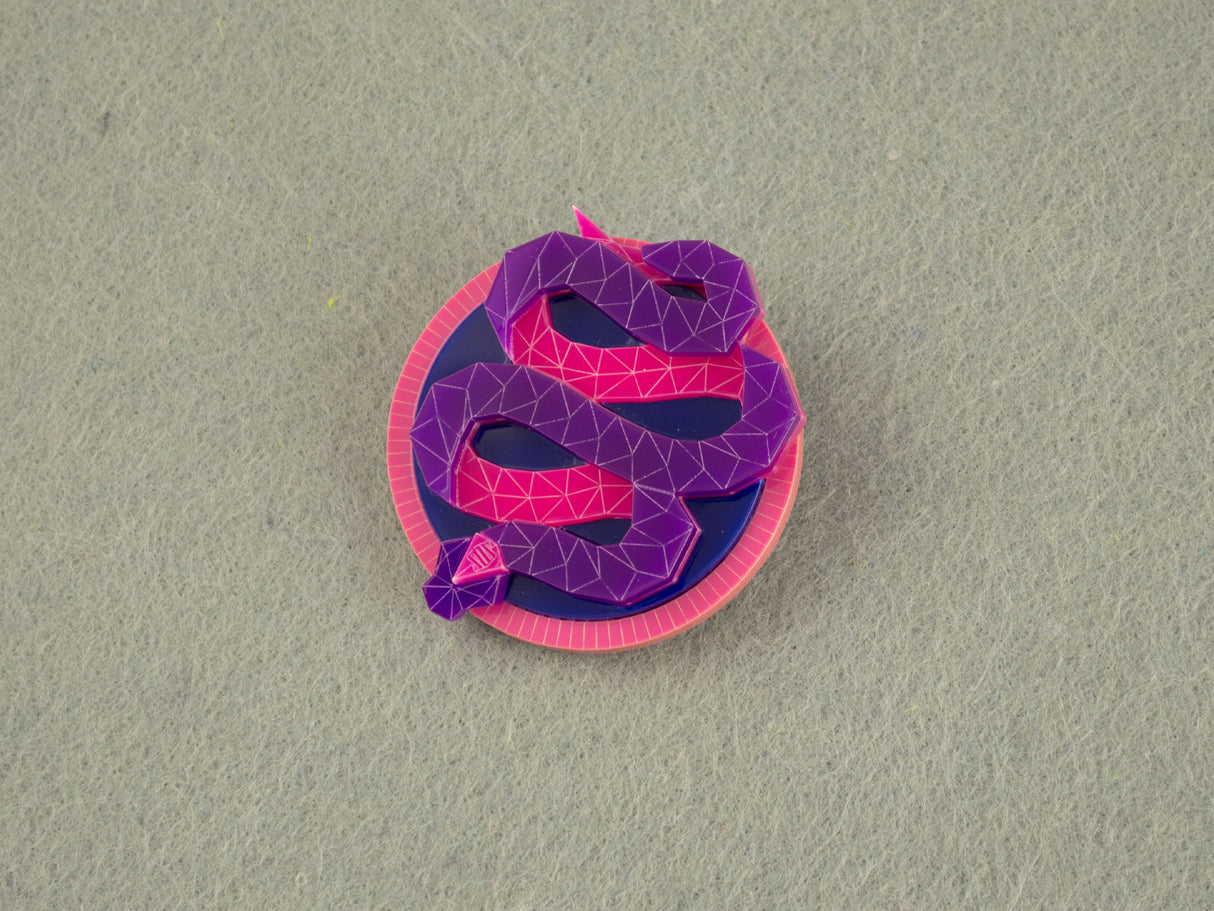 Snake Brooch - Nightcrawler
