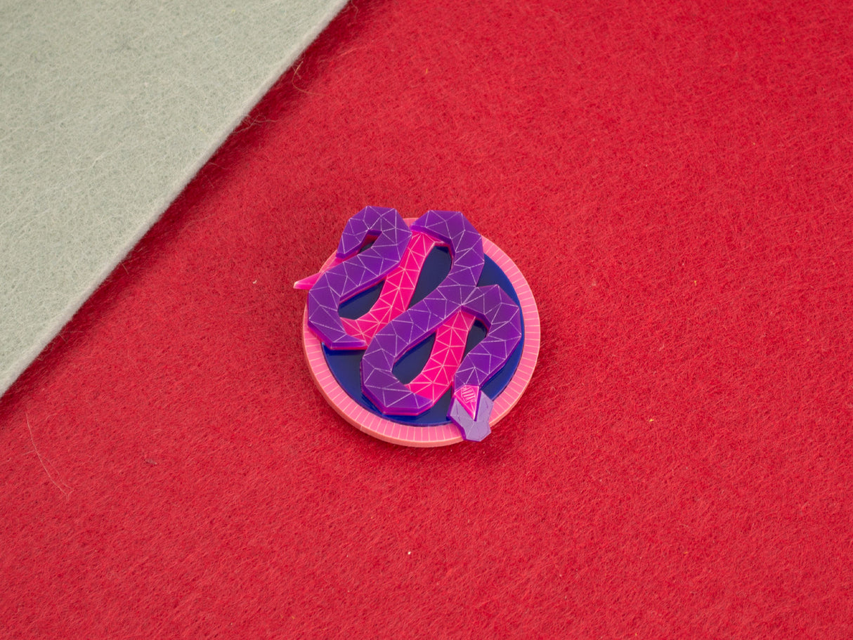 Snake Brooch - Nightcrawler