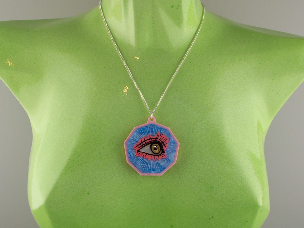 ‘I See You’ Pendant - Sky Blue
