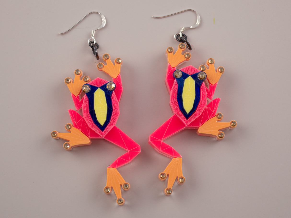 Tree Frog Earrings - Comet