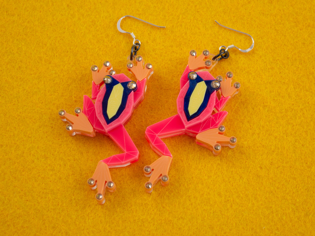 Tree Frog Earrings - Comet