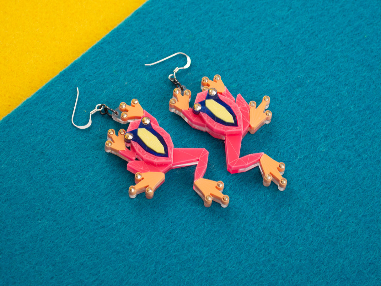 Tree Frog Earrings - Comet