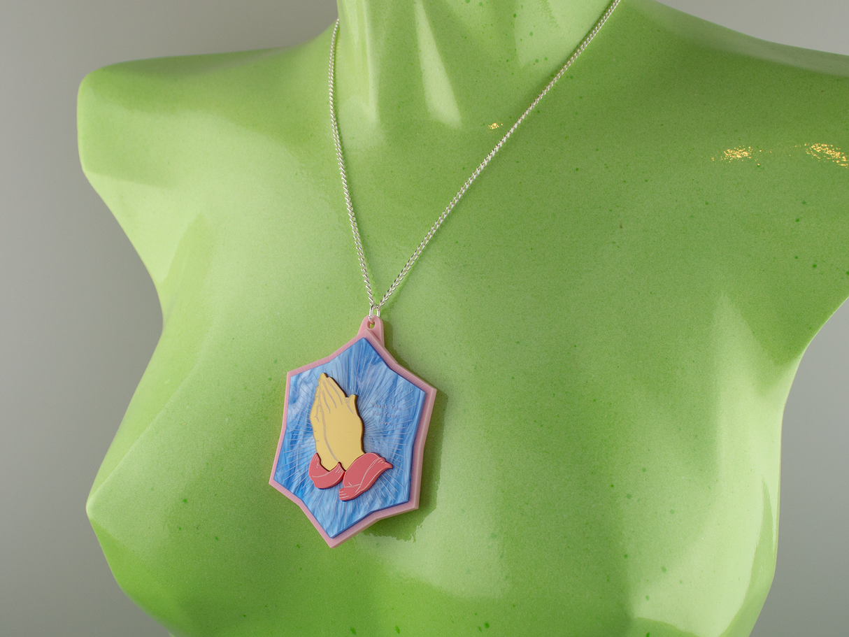 ‘Thank You For Your Love’ Pendant - Sky Blue