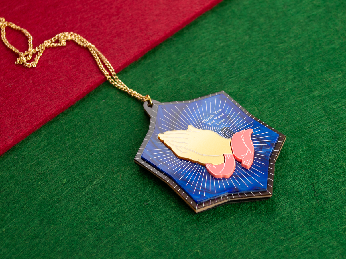 ‘Thank You For Your Love’ Pendant - Midnight Blue