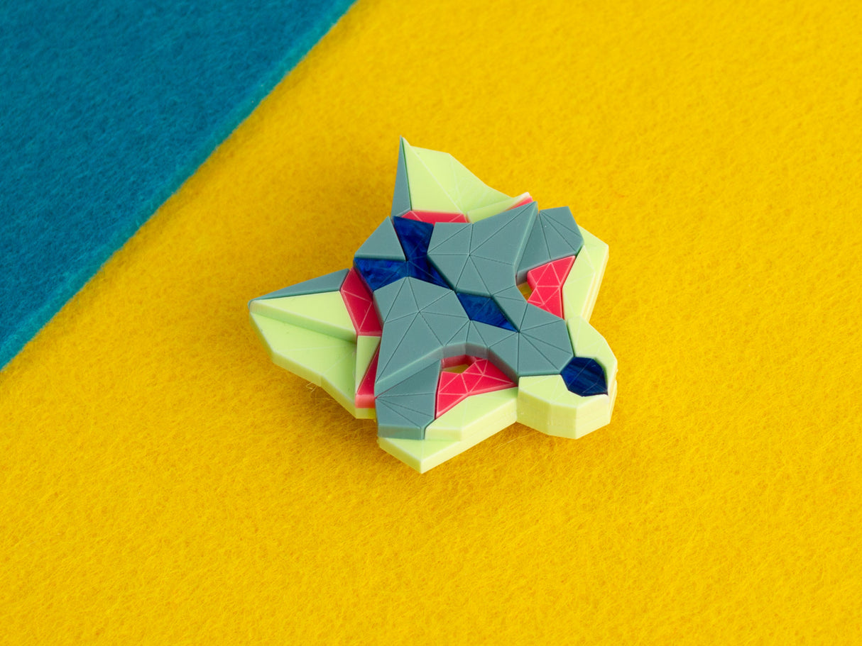 Fox Head Brooch - Speedway