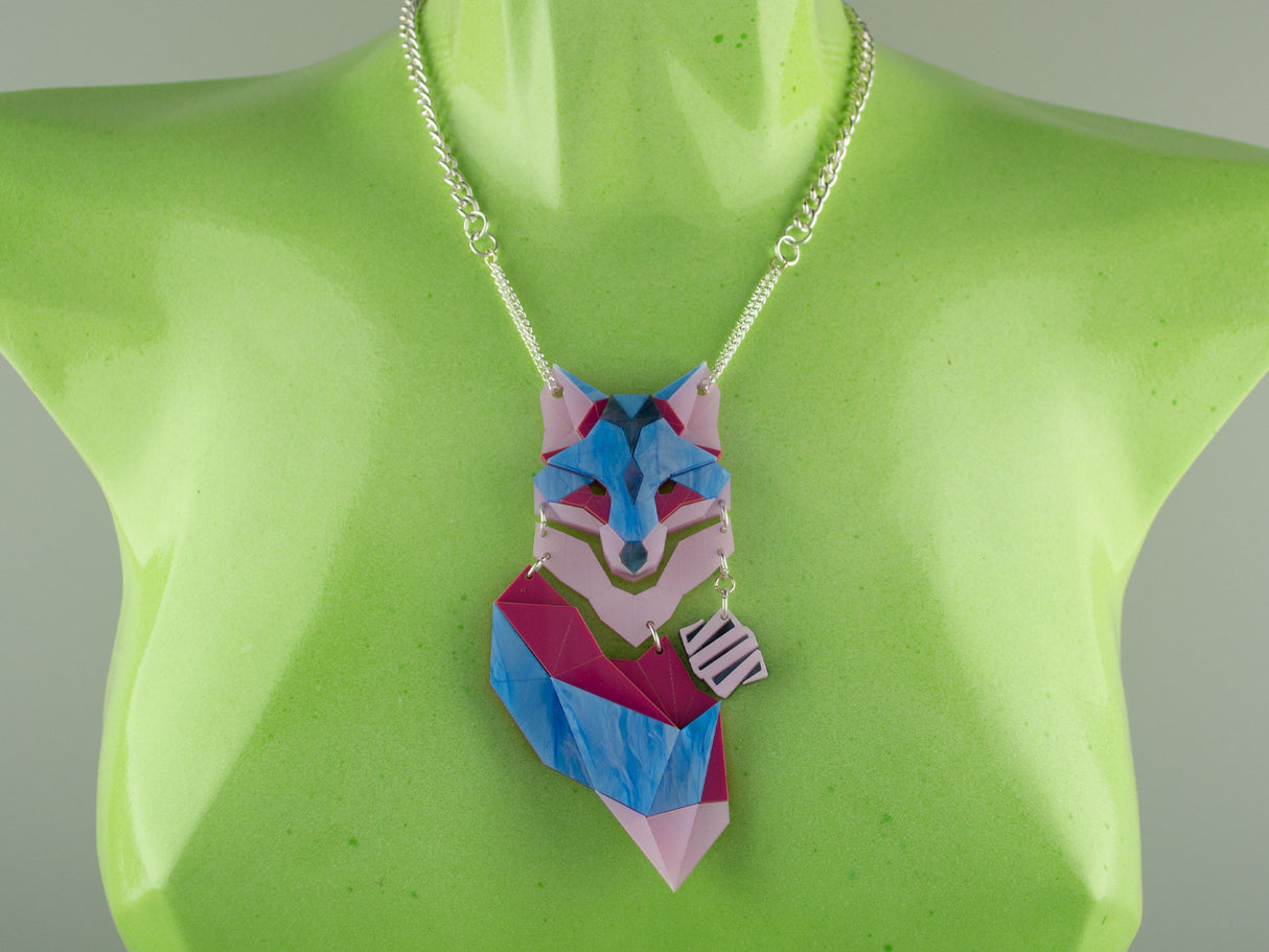Fox Necklace - Water Lilies