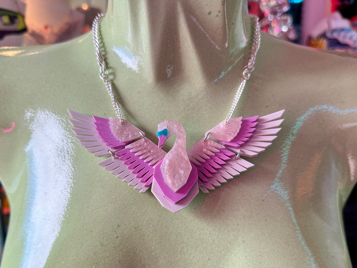 Swan Statement Necklace - Miami Sound Machine