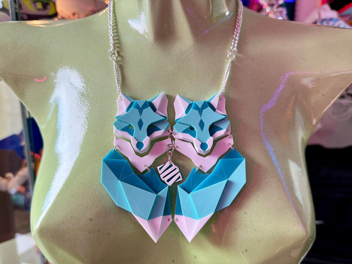 Twin Fox Necklace - Marina