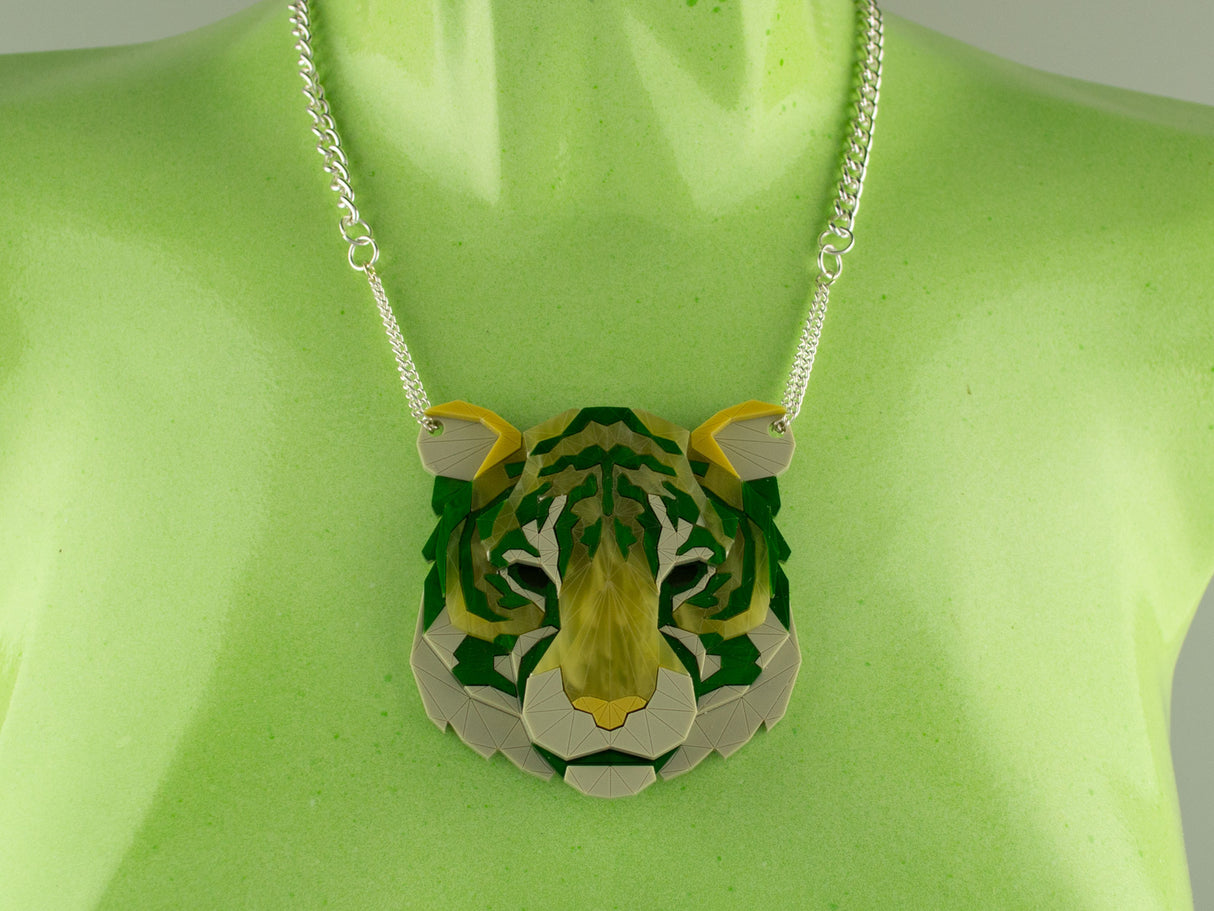Tiger Head Necklace - Springer