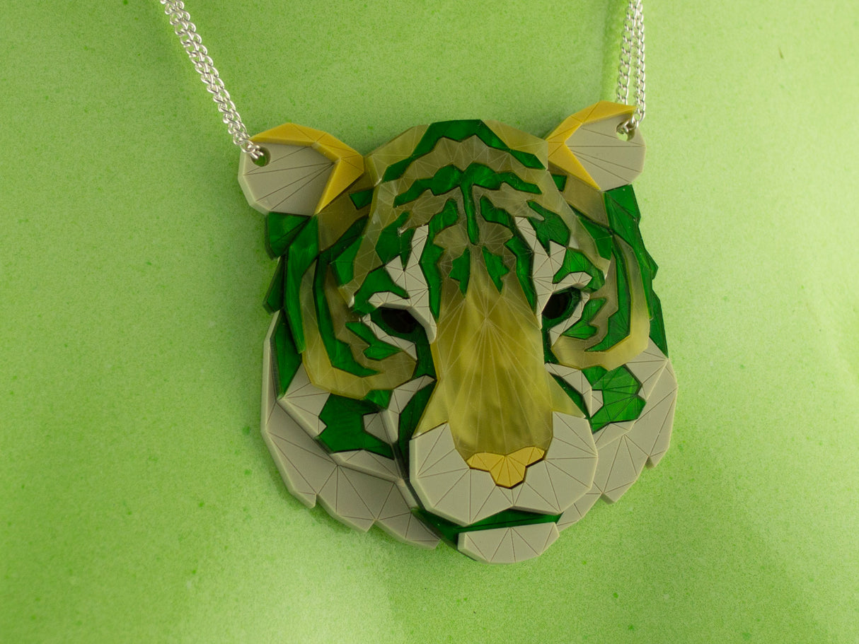 Tiger Head Necklace - Springer