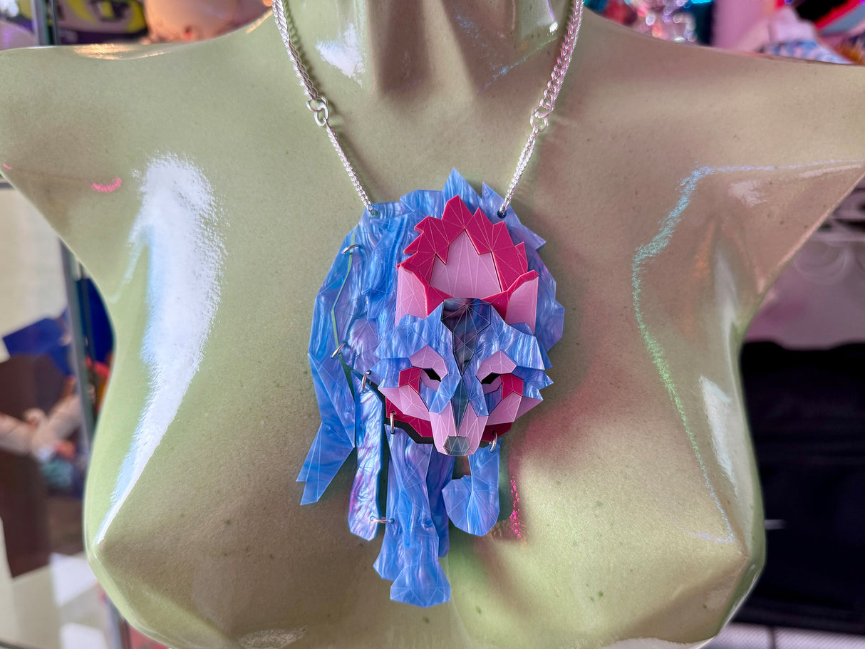 Wolf Necklace - Water Lilies