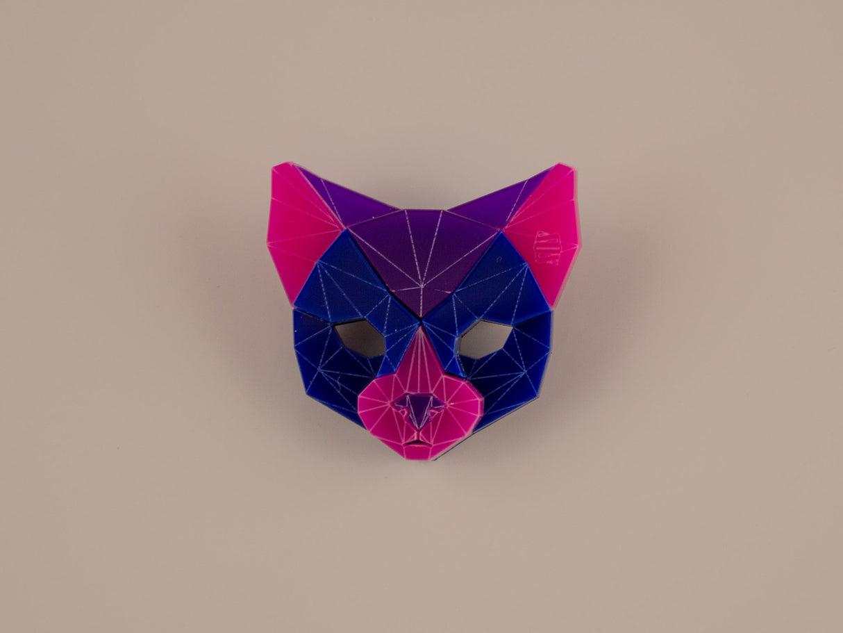 Black Cat Head Brooch - Nightcrawler