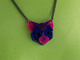 Black Cat Head Necklace - Nightcrawler