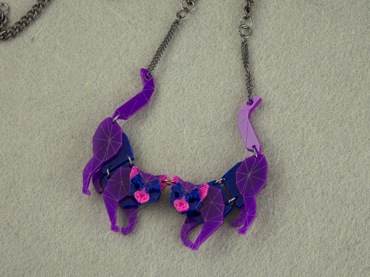 Black Cat Necklace - Nightcrawler