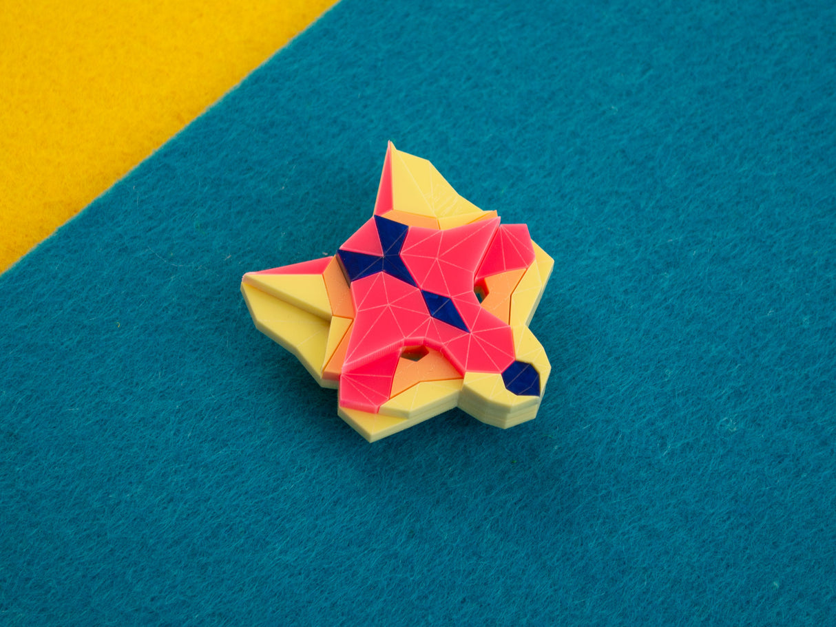 Fox Head Brooch - Comet