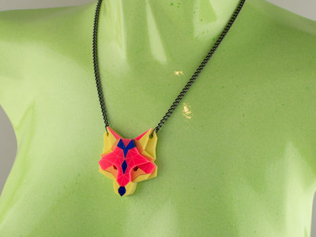 Fox Head Necklace - Comet