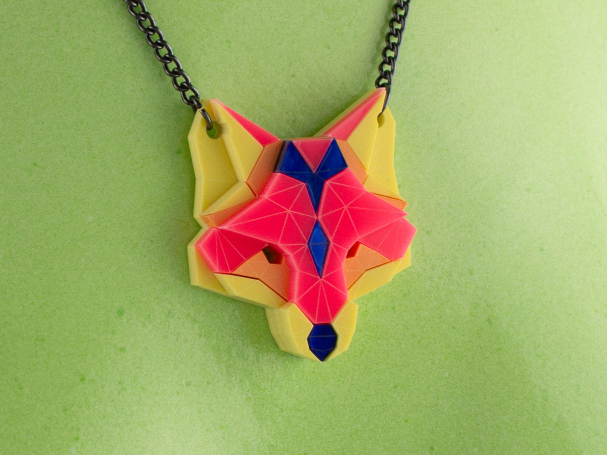 Fox Head Necklace - Comet