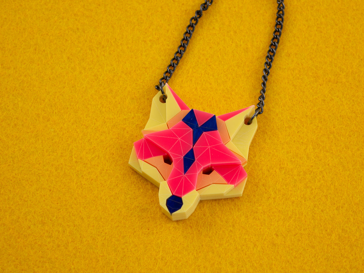 Fox Head Necklace - Comet