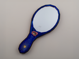 ‘I Miss You, I See You’ Hand Mirror - MIdnight Blue