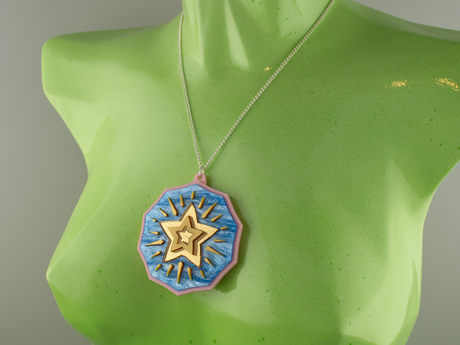 ‘You Inspire Me’ Pendant - Sky Blue