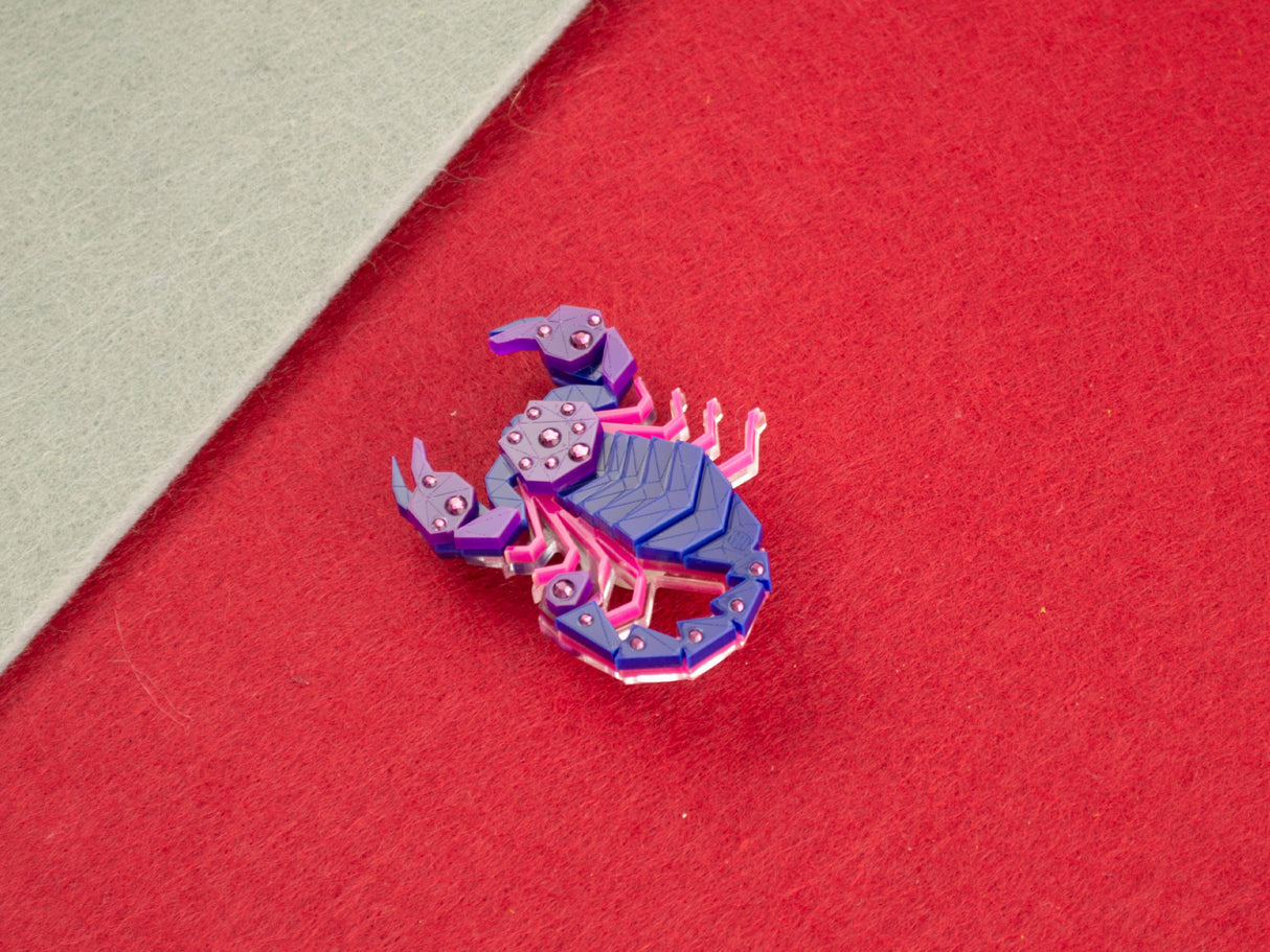 Scorpion Brooch - Nightcrawler
