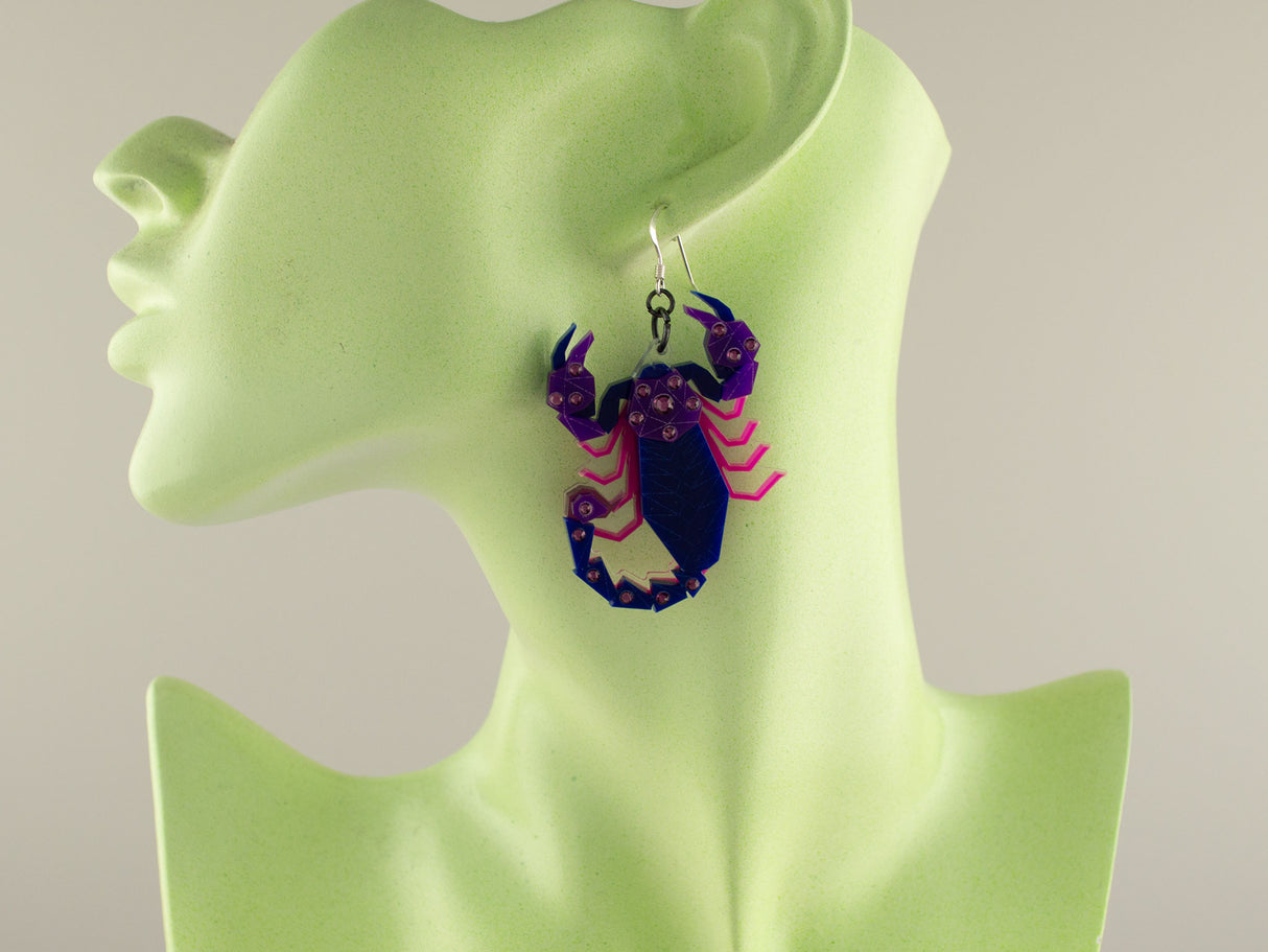 Scorpion Earrings - Nightcrawler