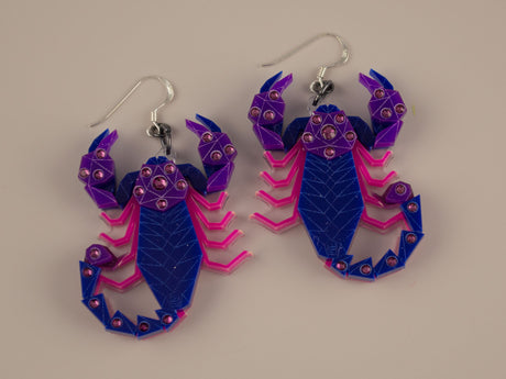 Scorpion Earrings - Nightcrawler