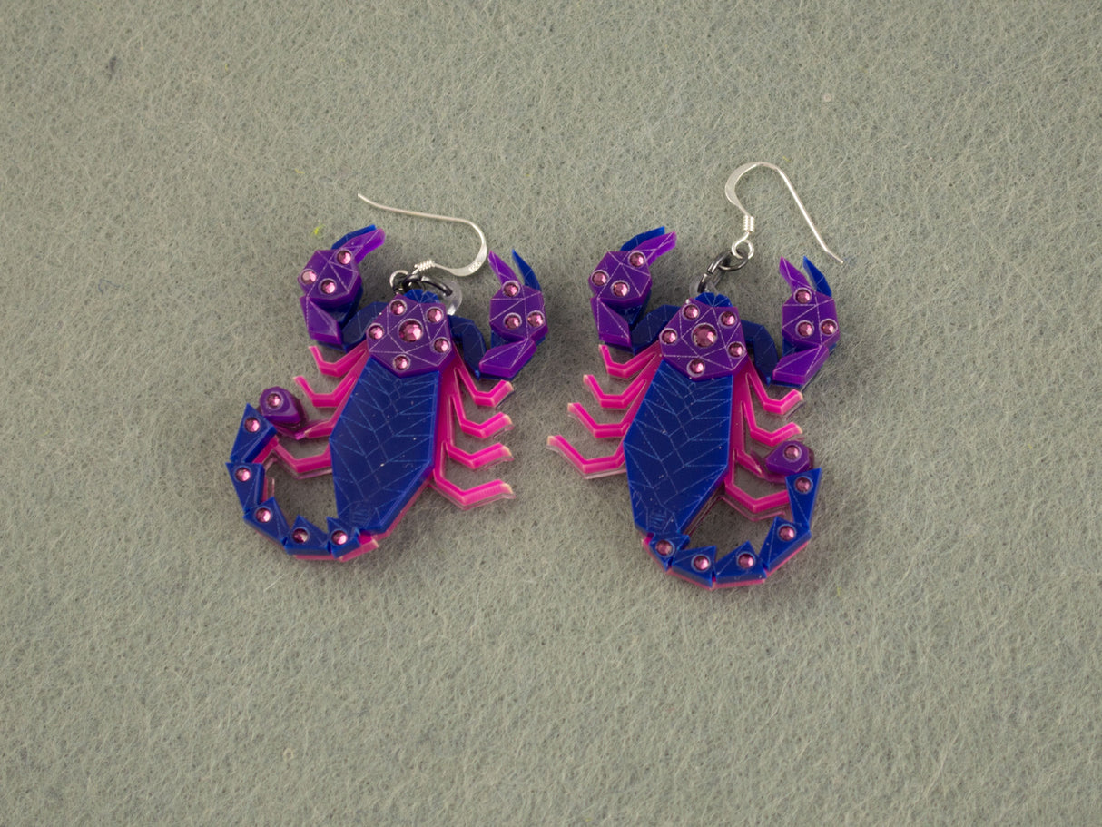 Scorpion Earrings - Nightcrawler