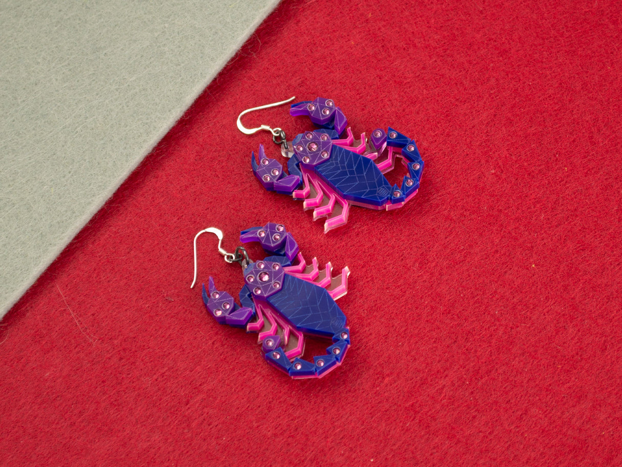 Scorpion Earrings - Nightcrawler