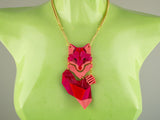 Fox Necklace - Lunar Red