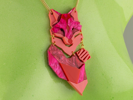 Fox Necklace - Lunar Red