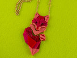 Fox Necklace - Lunar Red