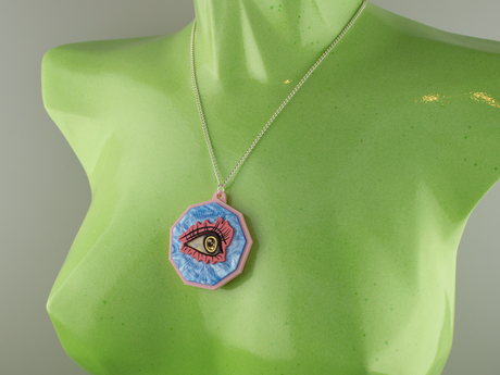 ‘I See You’ Pendant - Sky Blue