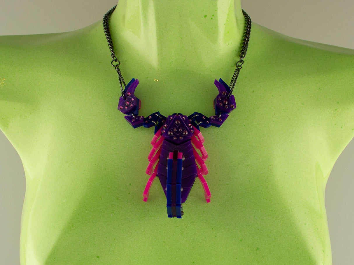 Scorpion Statement Necklace - Nightcrawler