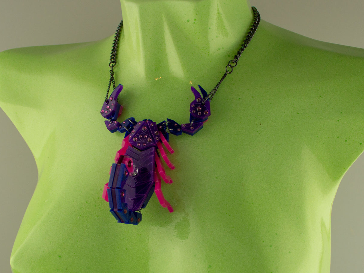 Scorpion Statement Necklace - Nightcrawler