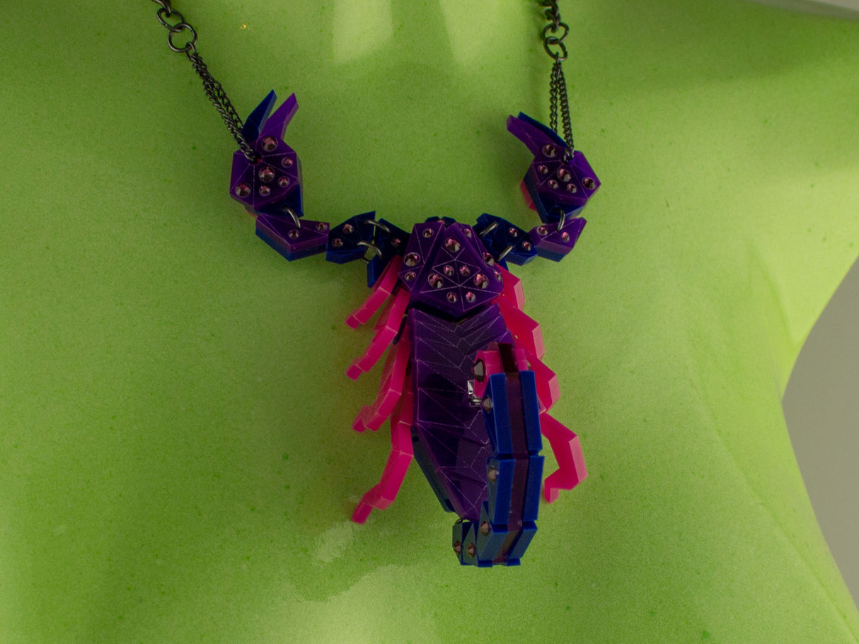 Scorpion Statement Necklace - Nightcrawler