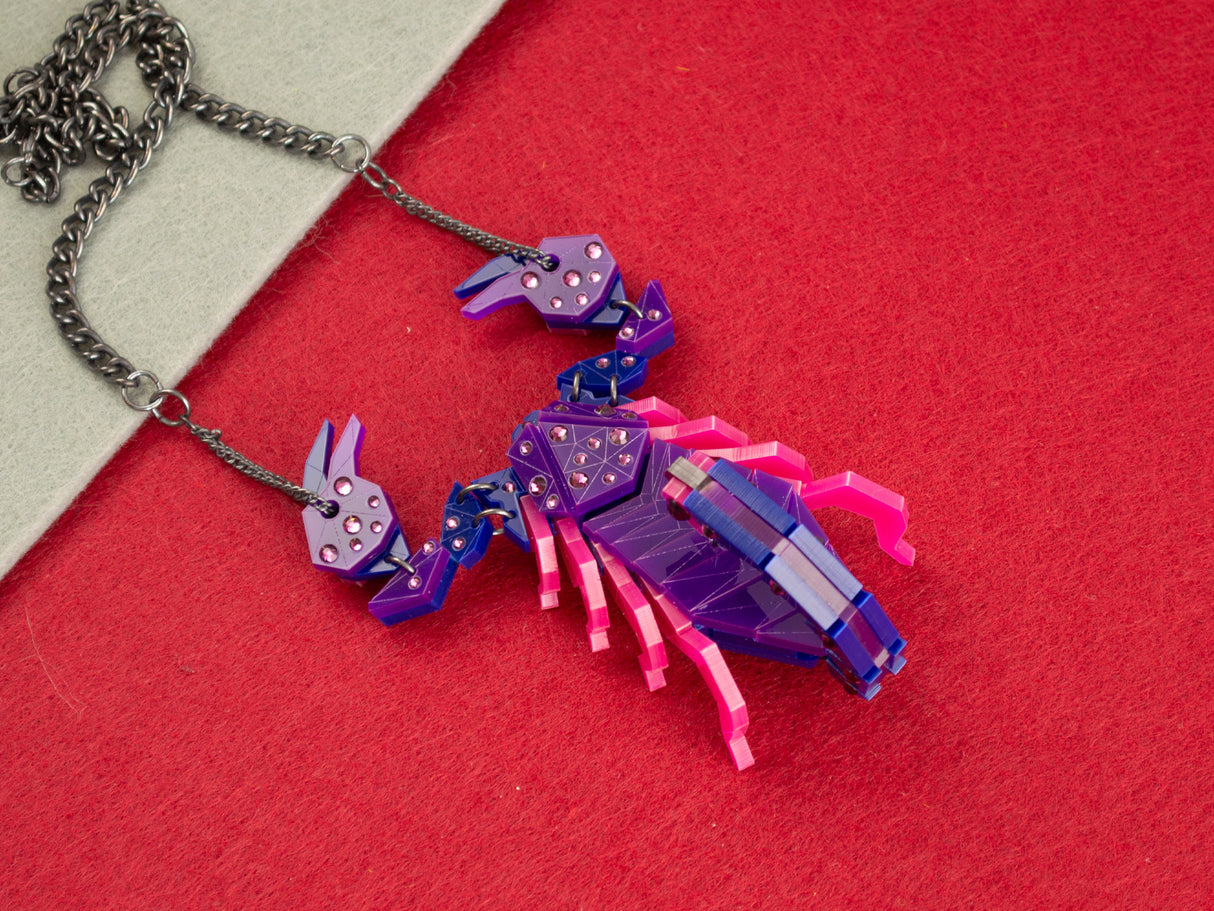 Scorpion Statement Necklace - Nightcrawler