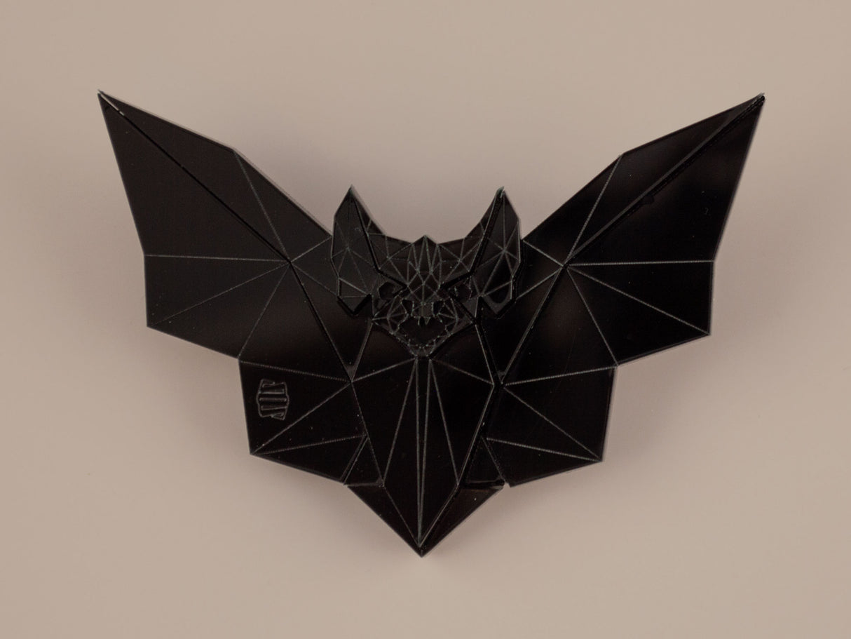 Vampire Bat Brooch - Black