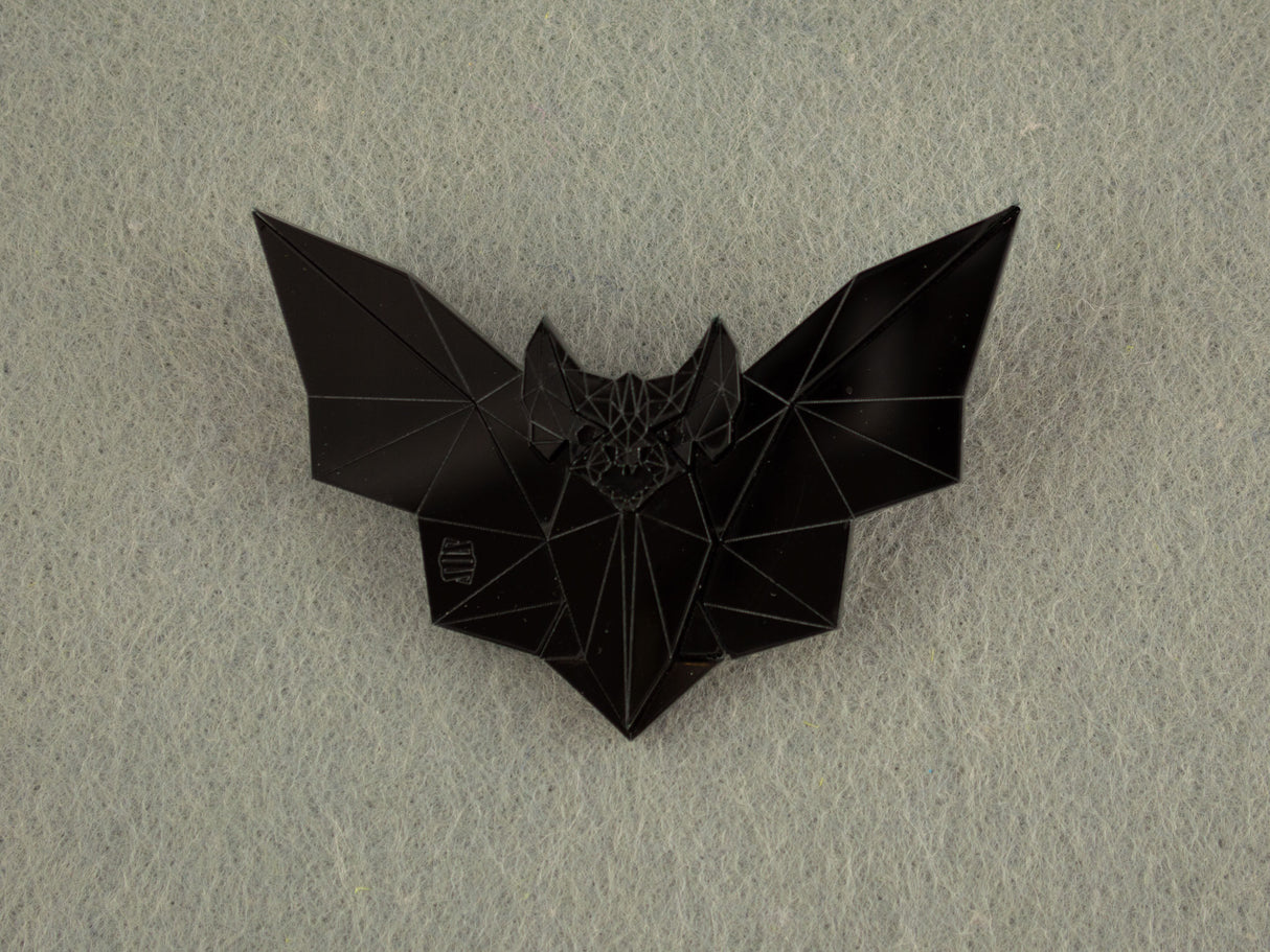 Vampire Bat Brooch - Black