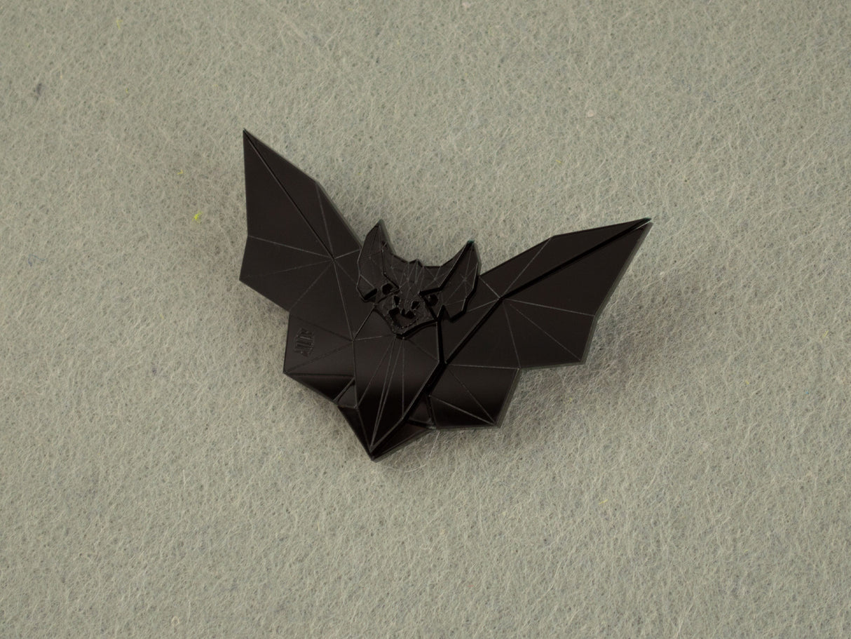 Vampire Bat Brooch - Black