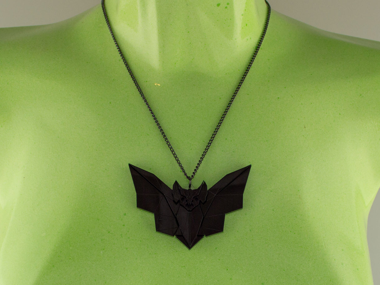 Vampire Bat Pendant - Black