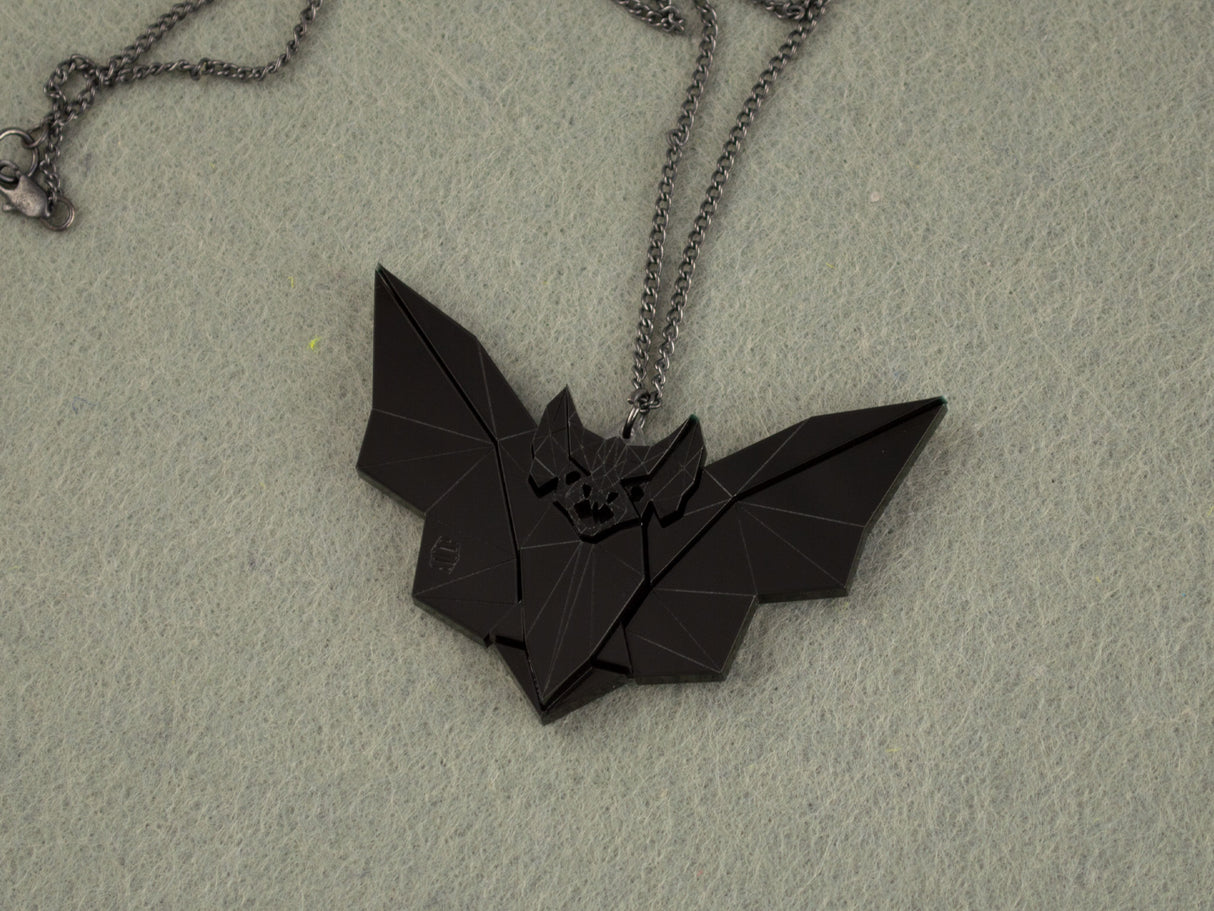 Vampire Bat Pendant - Black