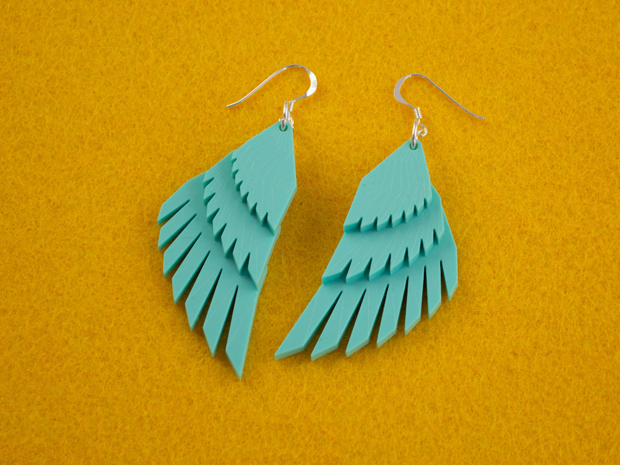 Swan Wing Earrings - Marina