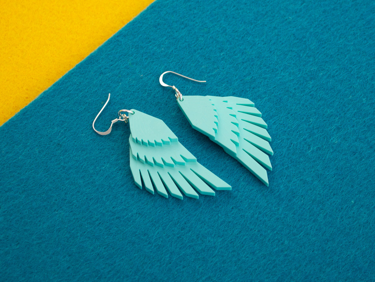 Swan Wing Earrings - Marina